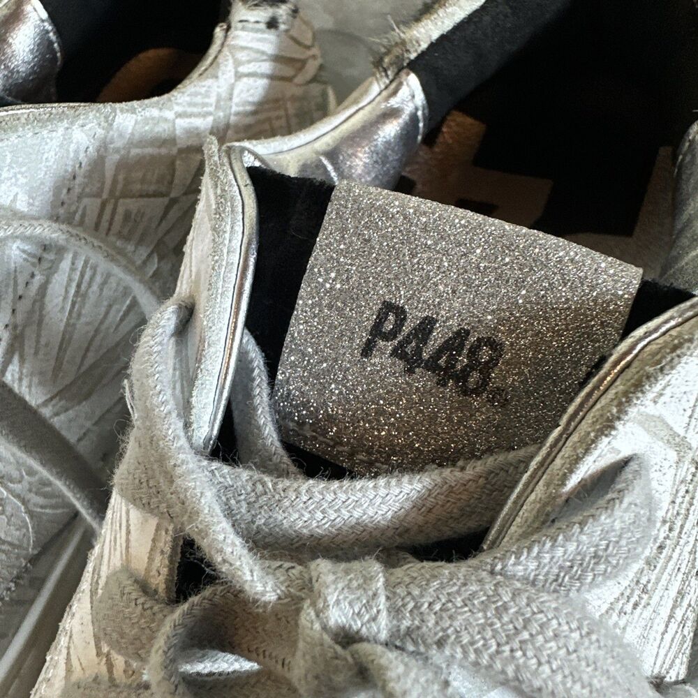 P448 Sneakers Women’s 8 Silver You Can Surf Later Reptile Shoes 38
